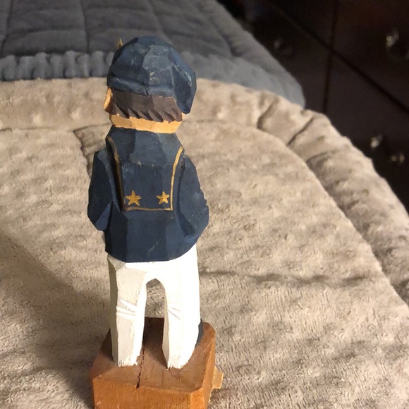 Vintage Sailor Hand Carved/Painted Wood Carving Excellent Condition - Picture 3 of 11
